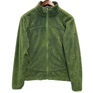 Mountain Hardwear Monkey Woman Fleece Jacket Full Zip Polartec Green Medium